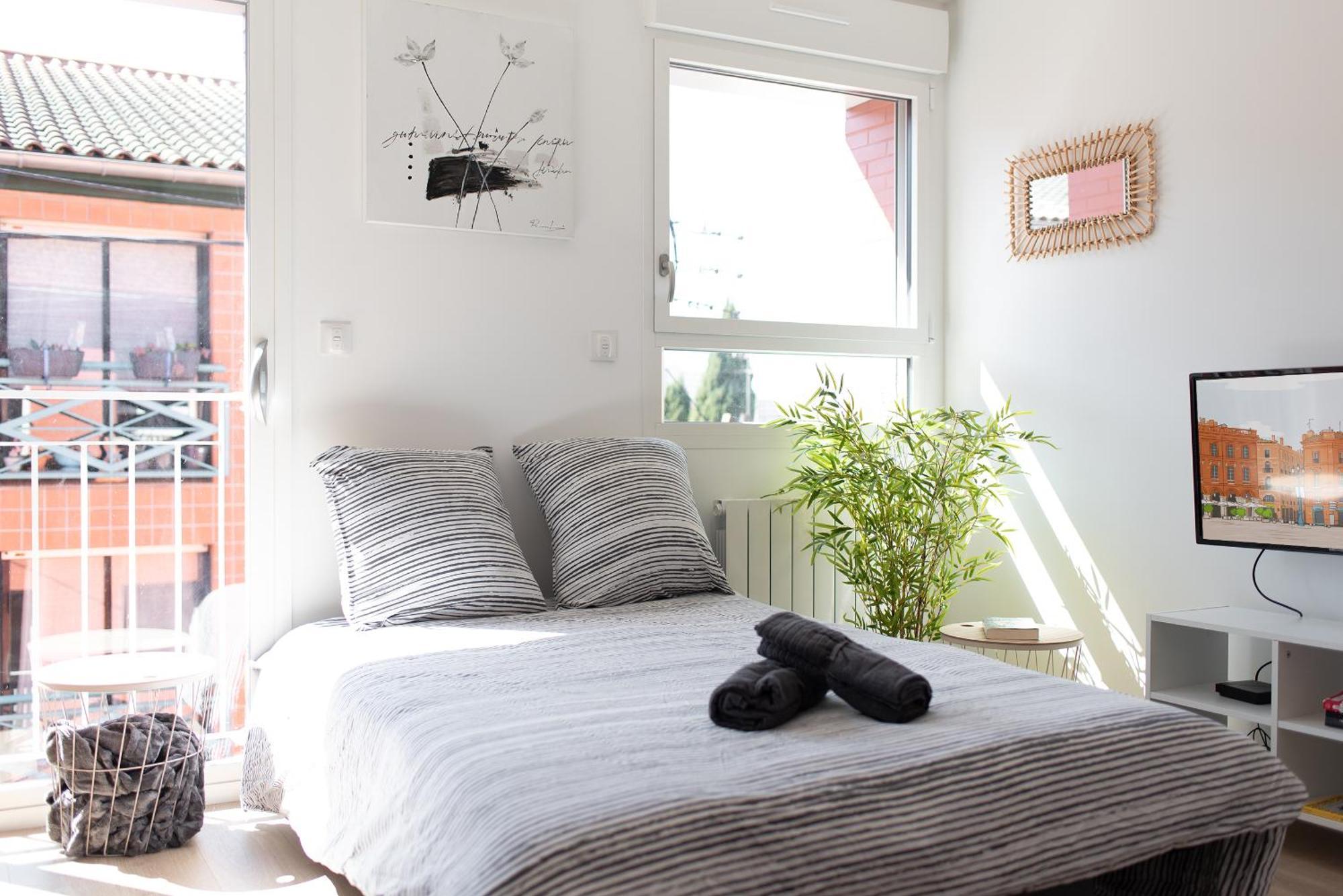 T2 Avec Parking Gratuit - Proximite Gare Appartement Toulouse Buitenkant foto